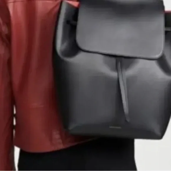 Mansur Gavriel Backpack with Red Interior - Picture 2 of 8